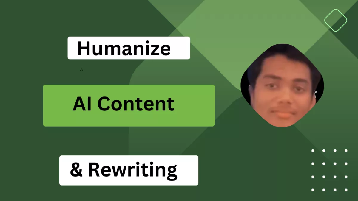 Edit AI generated content rewriter humanize AI content.