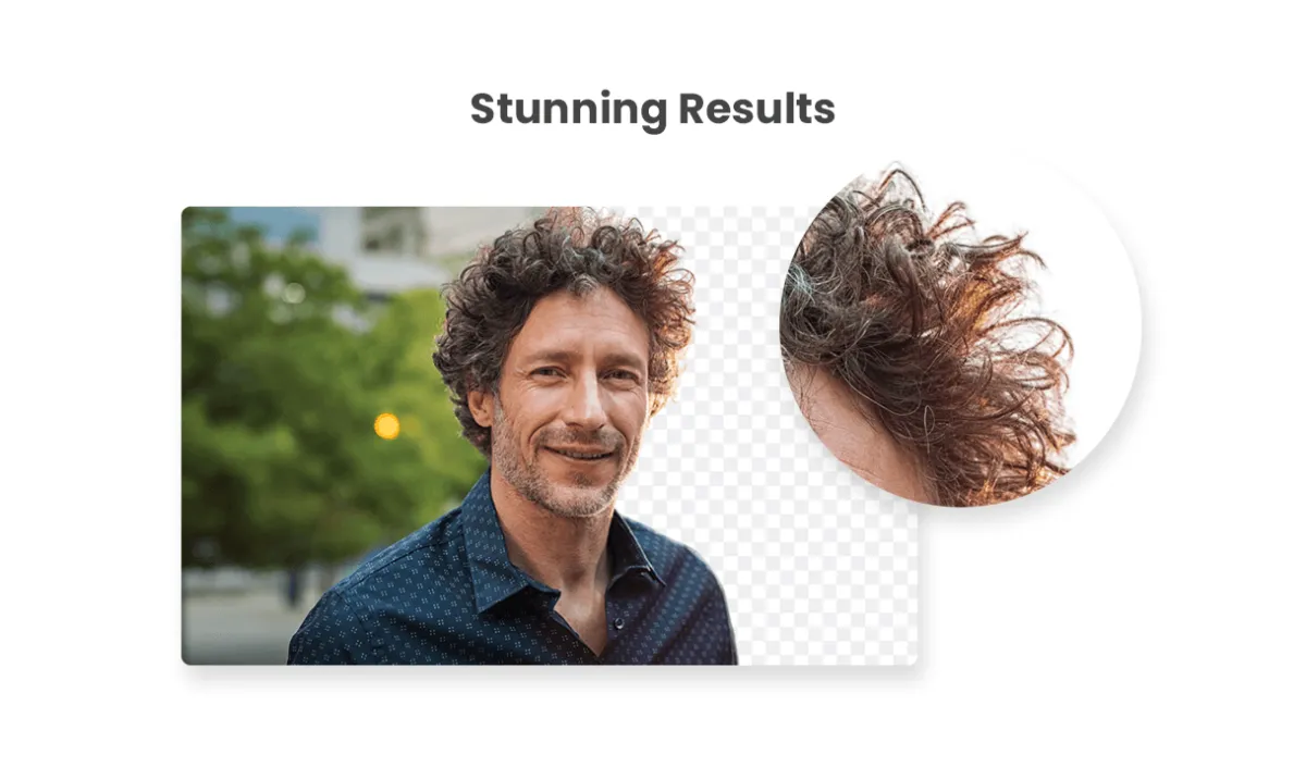 I will fully remove background elements from images containing people.