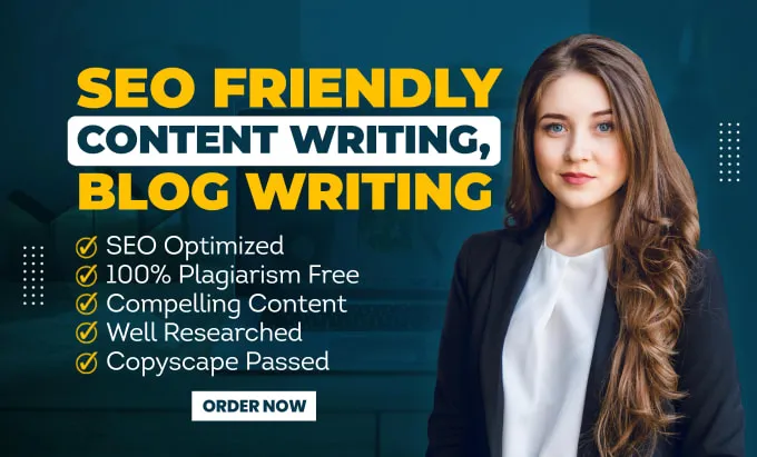 do SEO article writing, blog post writing, website content writing, copywriting