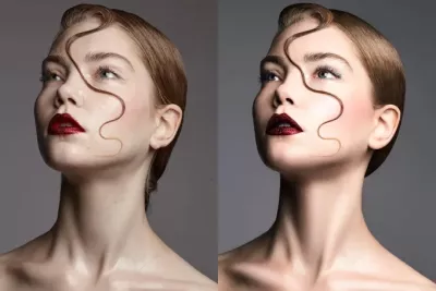 retouch beauty, high end, fashion portrait, photo retouching