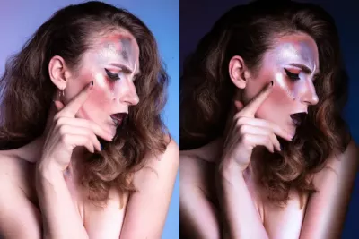 retouch beauty, high end, fashion portrait, photo retouching