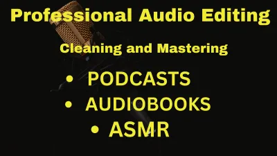 Edit and master your audio book or podcast